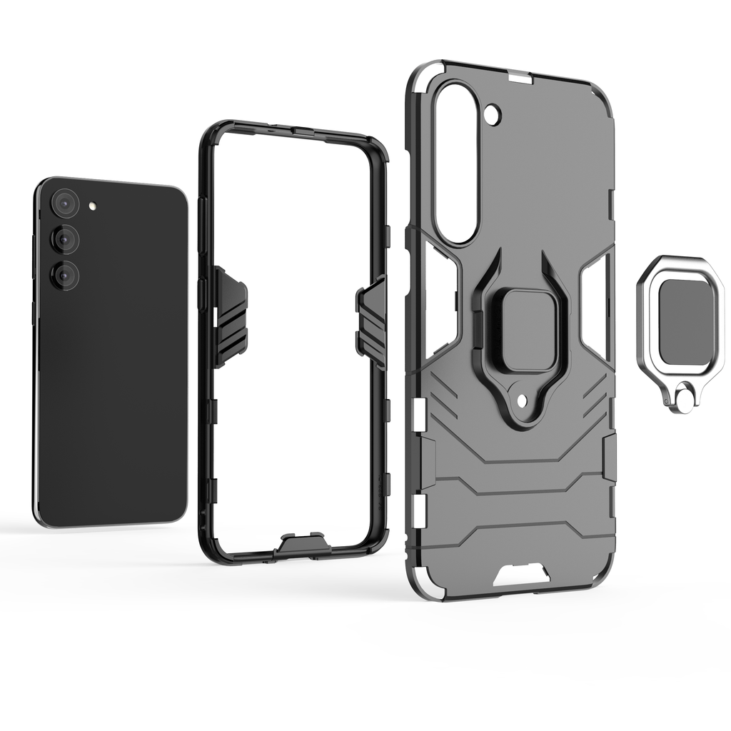 Ring Armor dėklas Samsung Galaxy S23+ – juodas