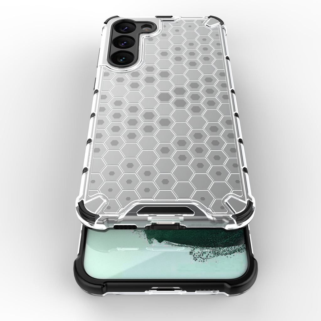 Šarvuotas Honeycomb dėklas Samsung Galaxy S23+ – juodas