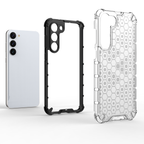 Šarvuotas dėklas Samsung Galaxy S23+ Honeycomb – mėlynas
