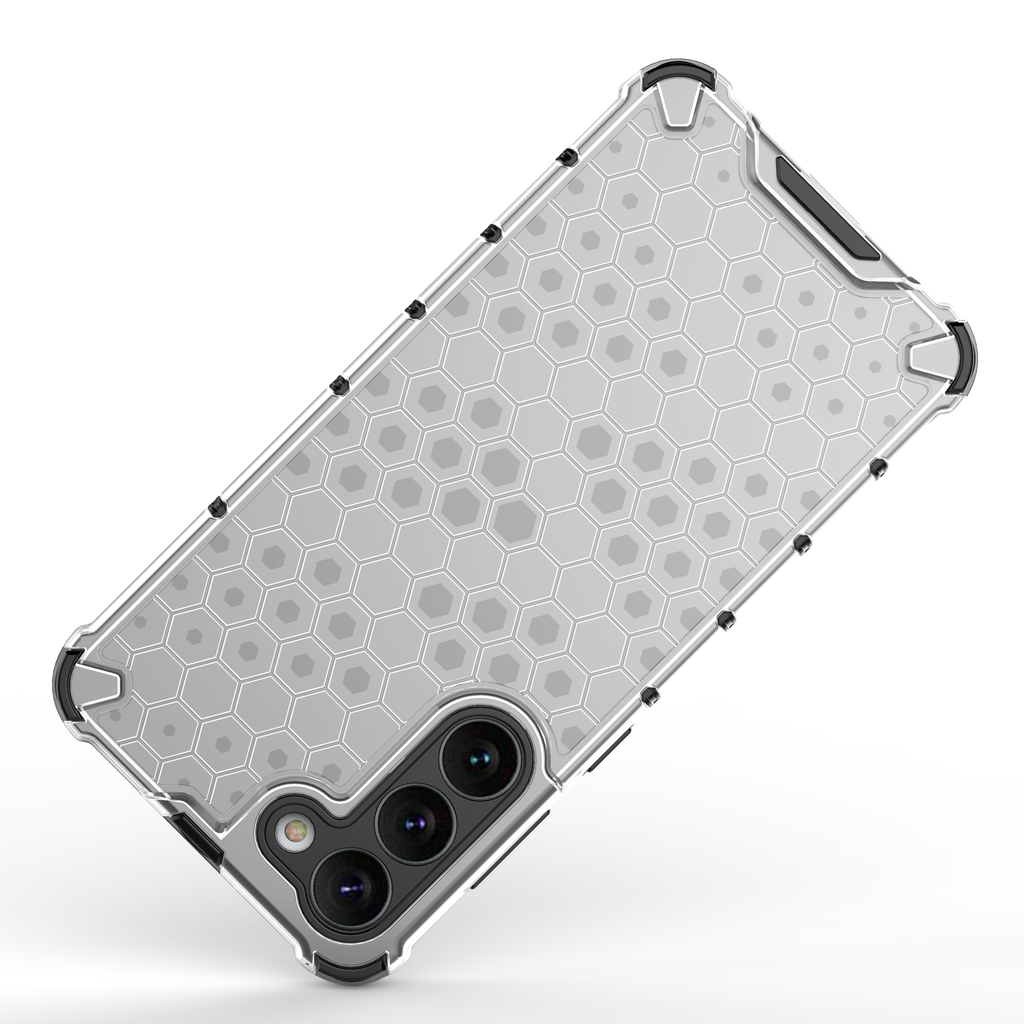 Šarvuotas dėklas Samsung Galaxy S23+ Honeycomb – mėlynas