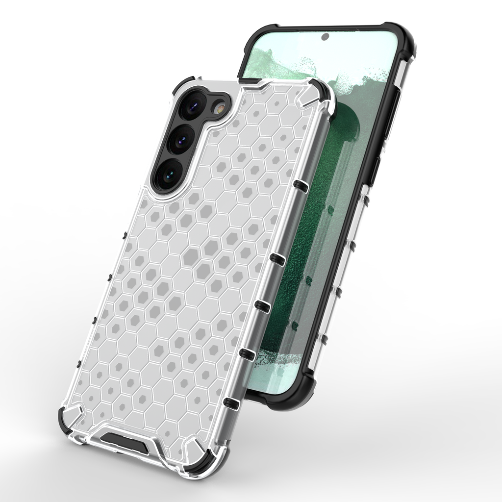 Skaidrus Honeycomb dėklas Samsung Galaxy S23+
