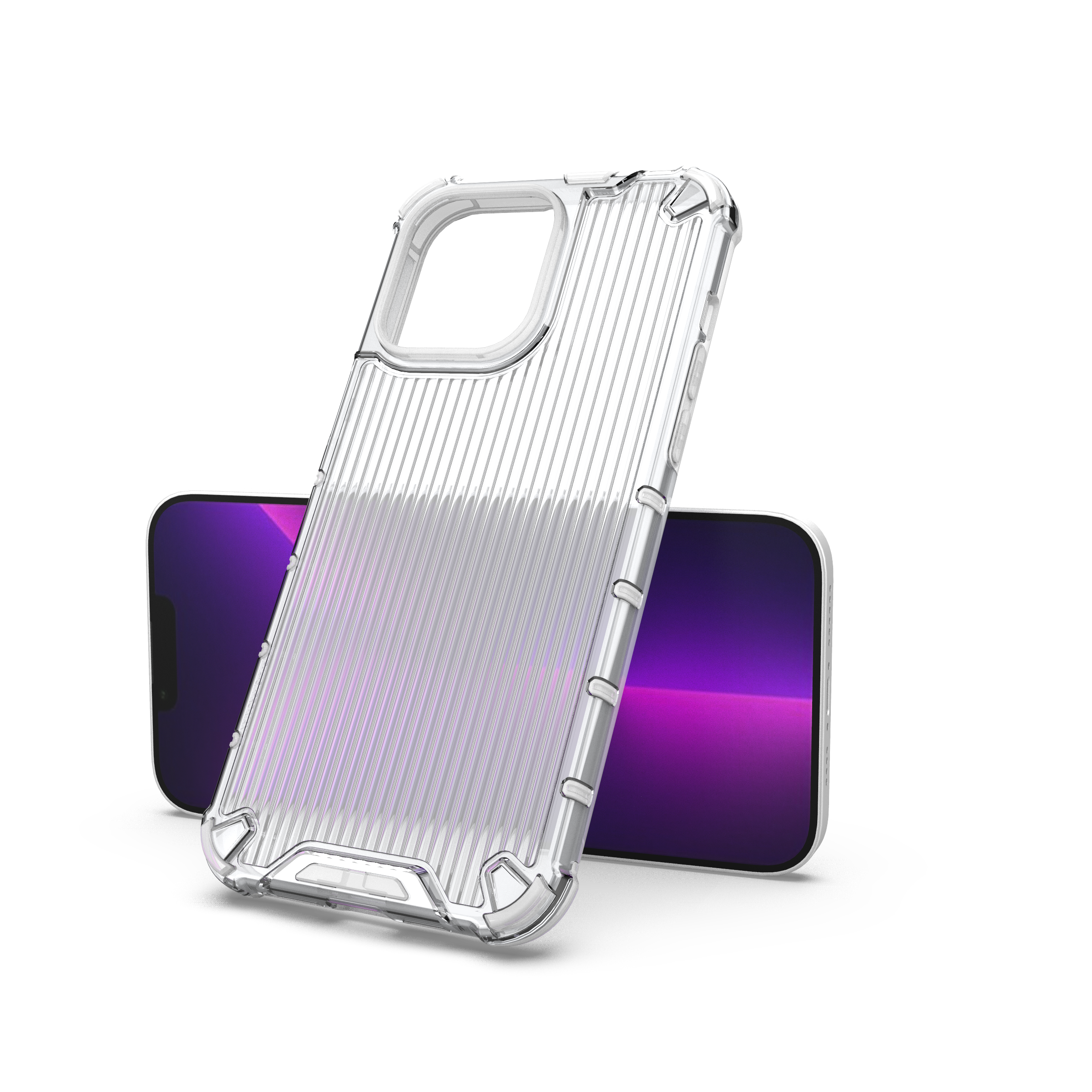 Hurtel Ombre Protect dėklas iPhone 13 Pro – rožinis/mėlynas