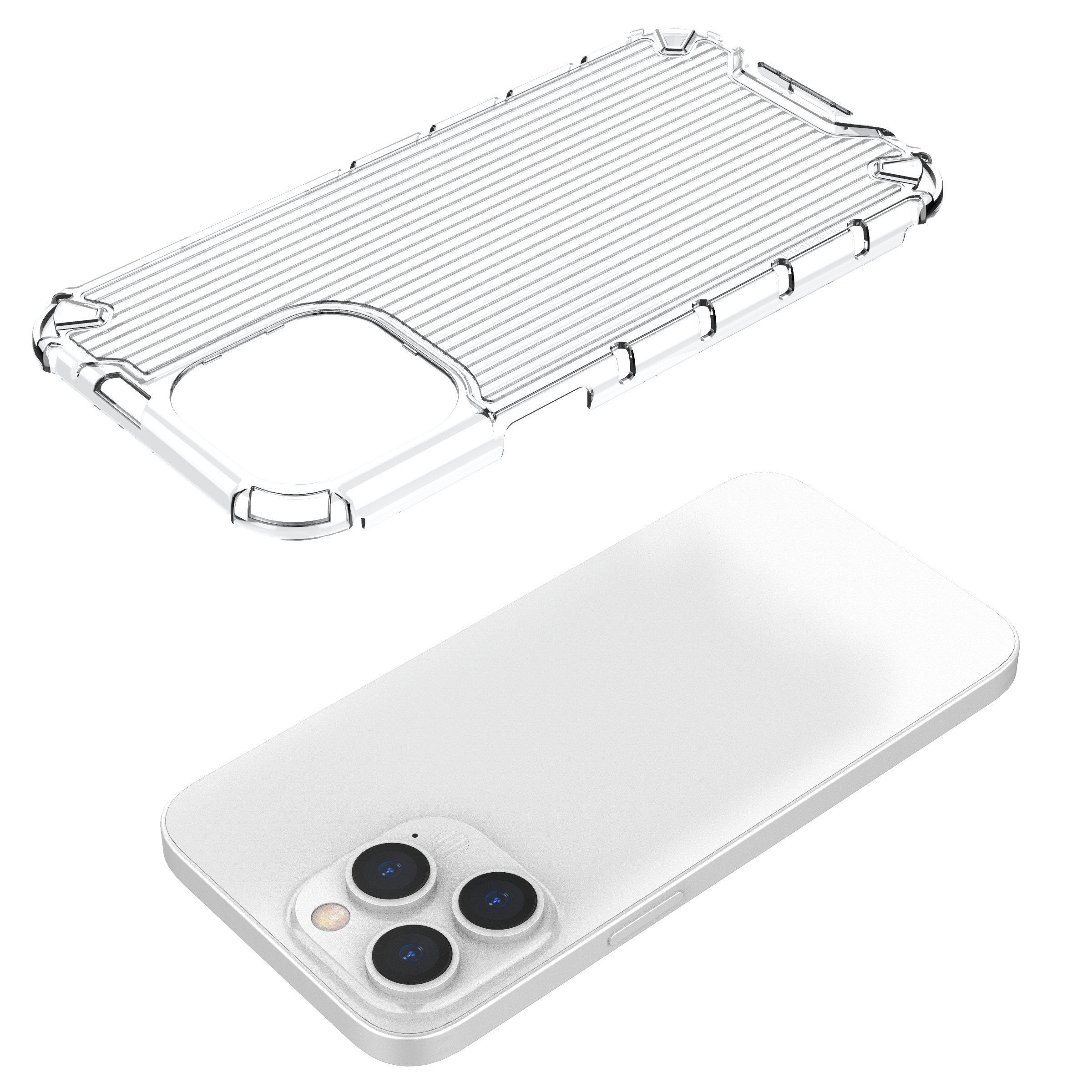 Hurtel Ombre Protect dėklas iPhone 14 Pro – rož./mėlynas