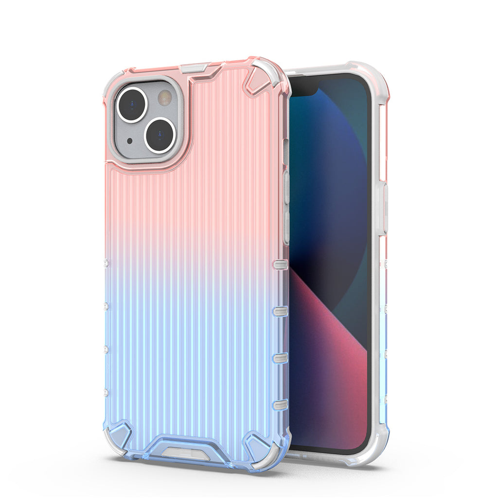 Hurtel Ombre Protect dėklas iPhone 14 Plus – rož./mėlynas
