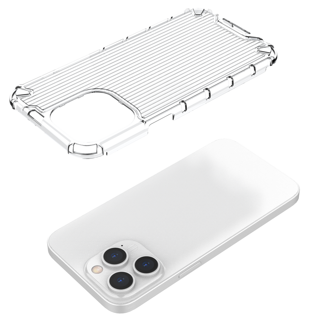 Hurtel Ombre Protect dėklas iPhone 14 Pro Max – rožinė/mėlyna