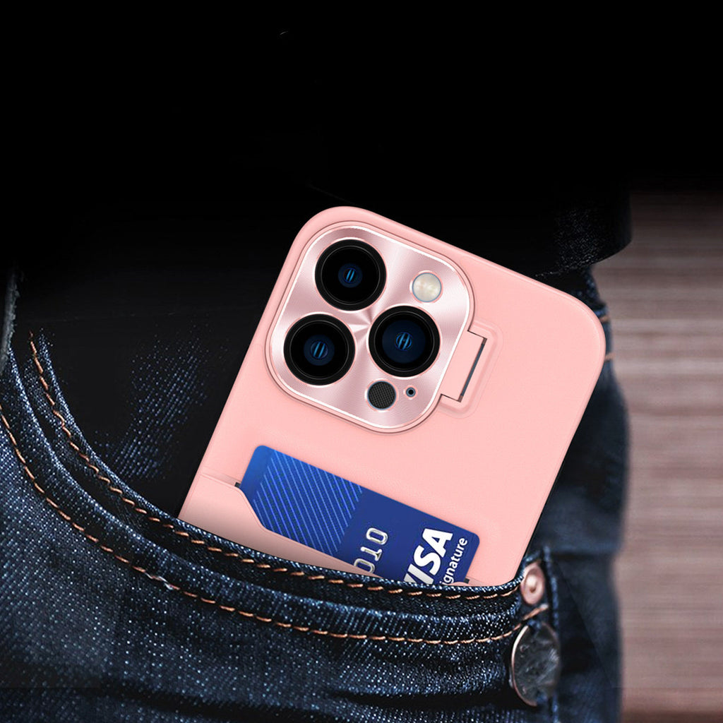 Odinis dėklas Samsung Galaxy S23 su stovu – rožinis