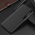 Eco Leather View Case dėklas Samsung Galaxy S23+ – raudonas