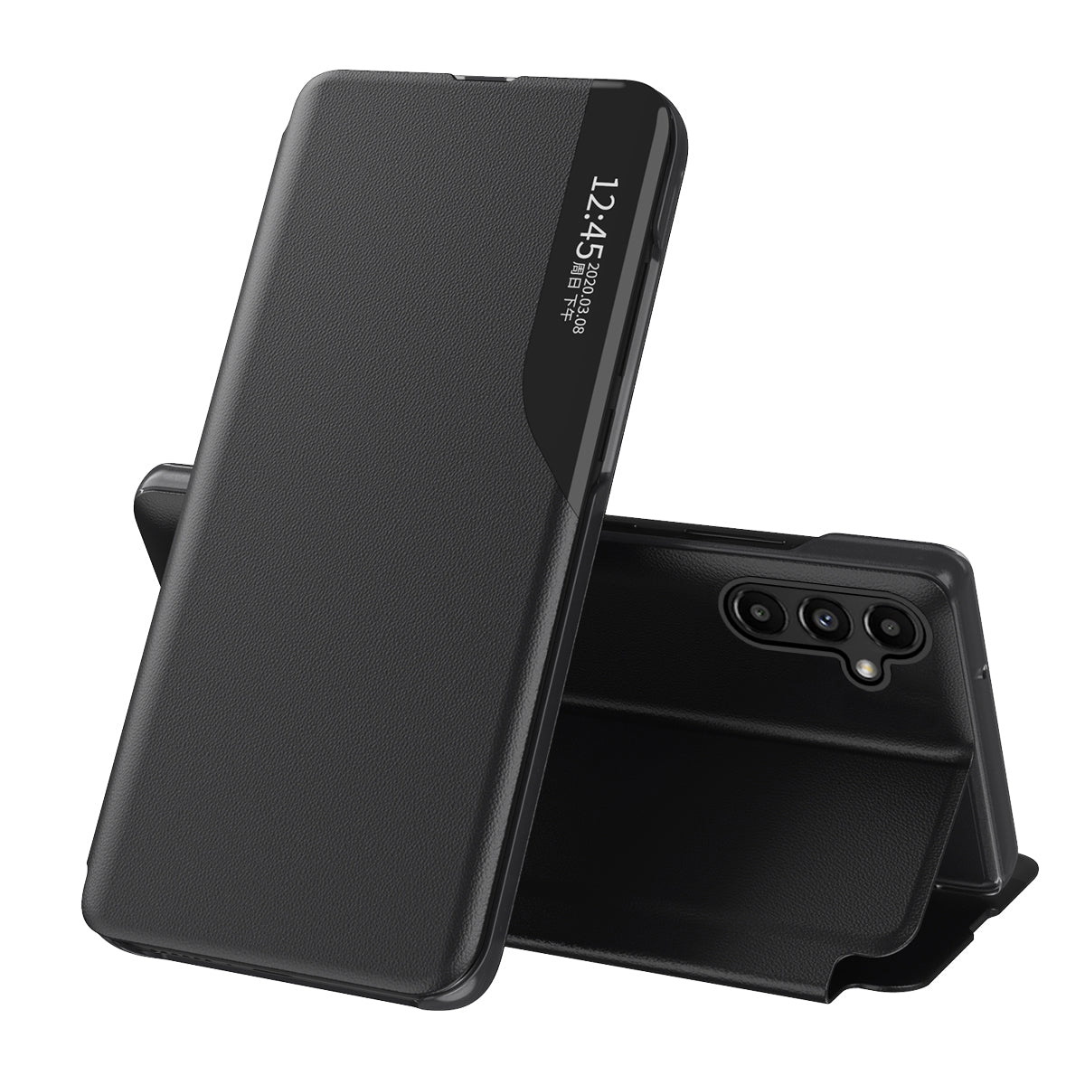 Atverčiamas dėklas Samsung Galaxy A14 – juodas -- Samsung Galaxy A14
