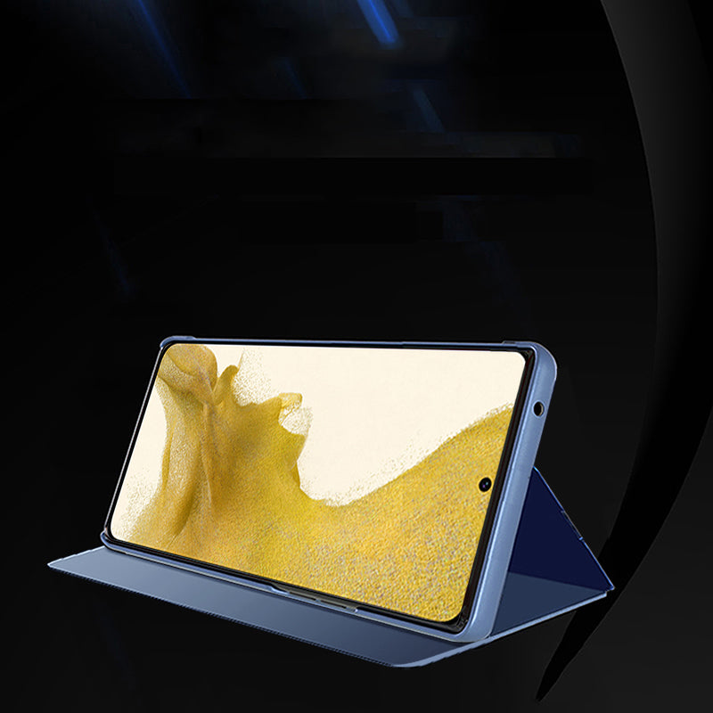 Samsung Galaxy S23+ Clear View dėklas su atvartu – mėlynas