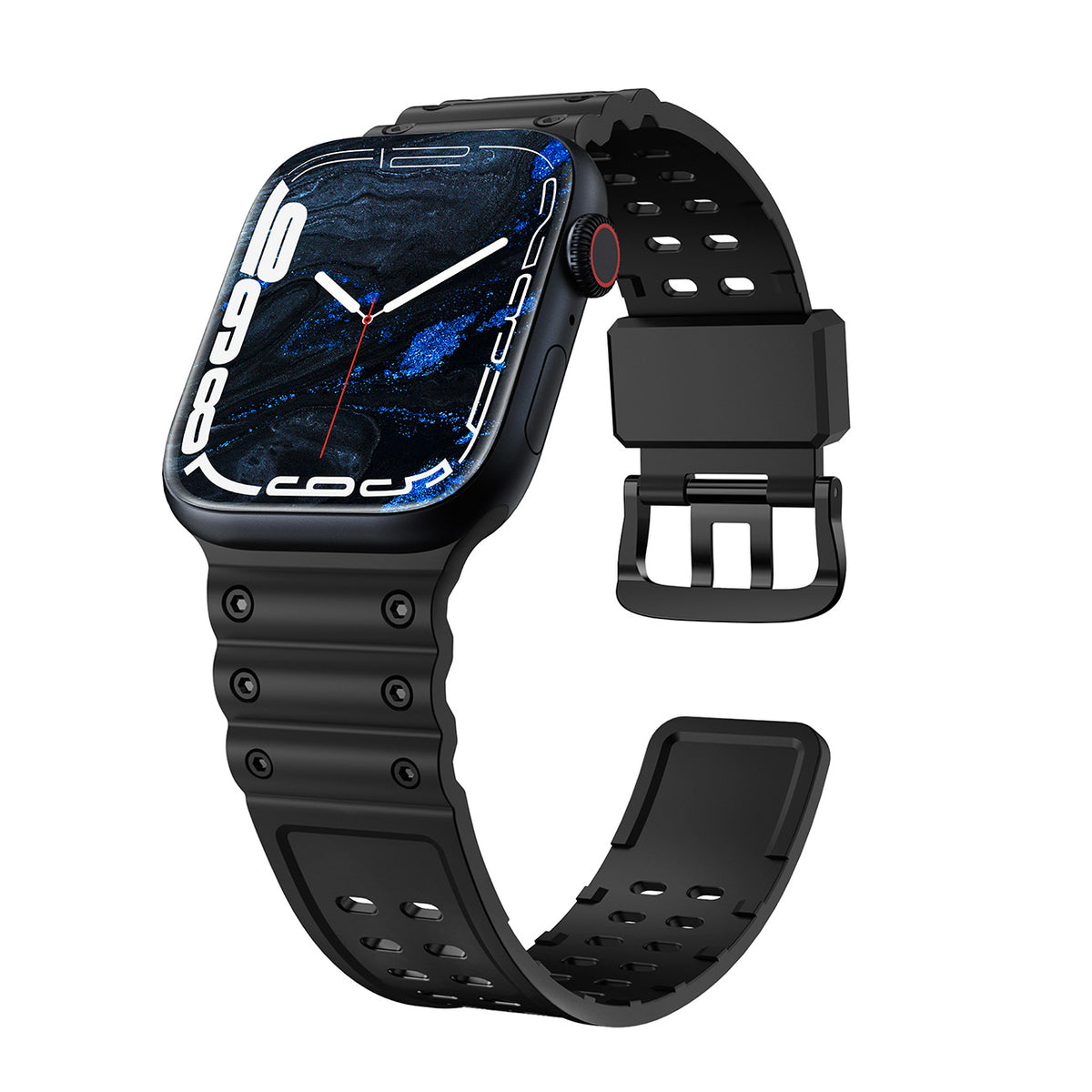 Strap Triple Protection dirželis Apple Watch 38 / 40 / 41 mm - juodas -- Apple Watch