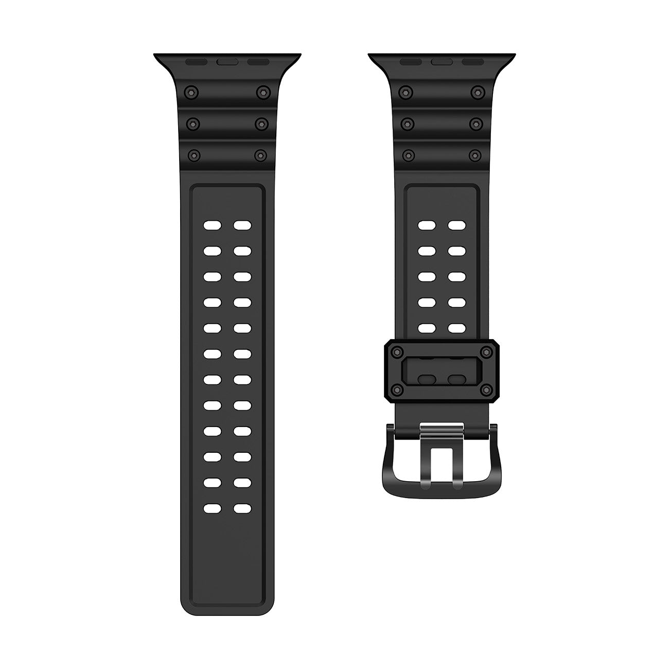 Strap Triple Protection dirželis Apple Watch 38 / 40 / 41 mm - juodas -- Apple Watch