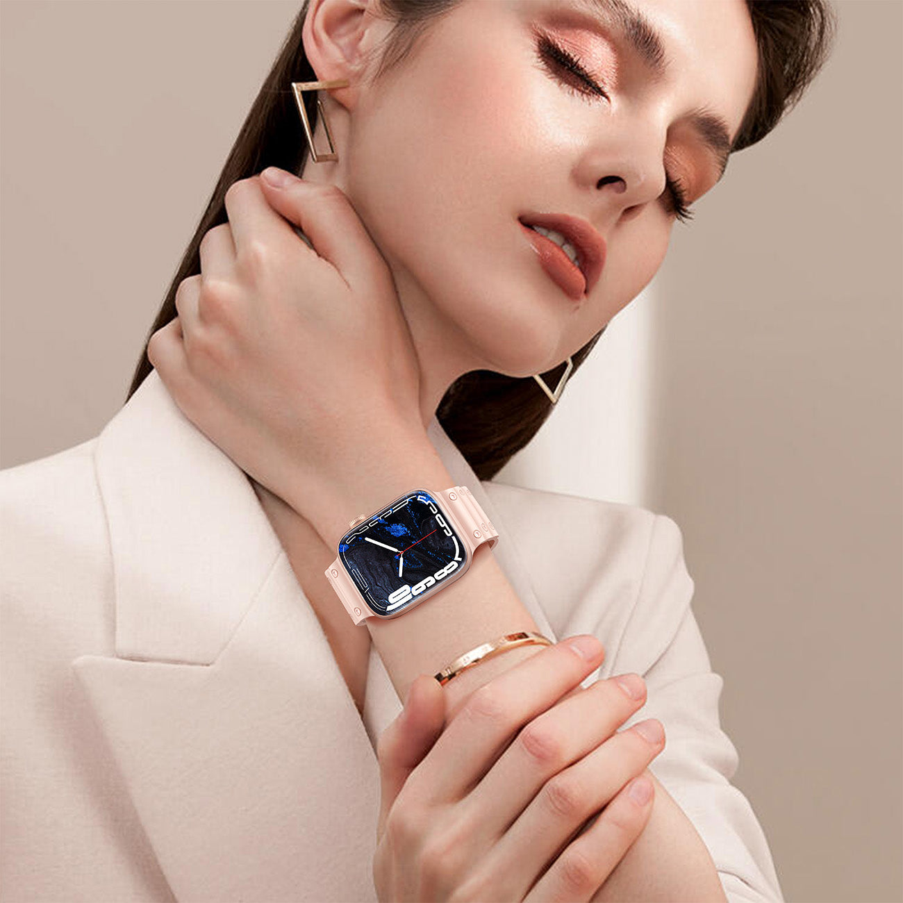 Strap Triple Protection dirželis Apple Watch 38 / 40 / 41 mm - tamsiai mėlynas -- Apple Watch