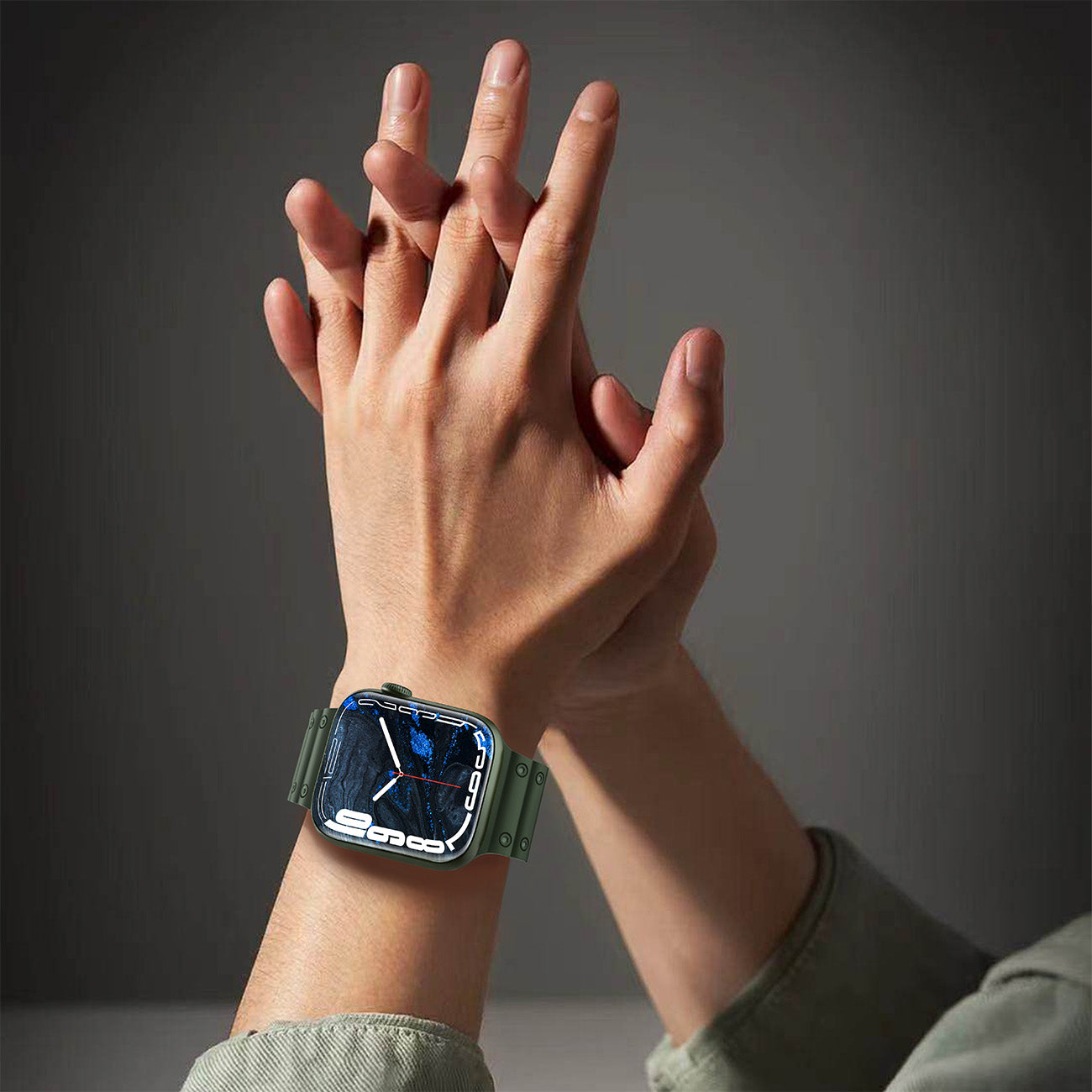 Strap Triple Protection dirželis Apple Watch 38 / 40 / 41 mm - žalias -- Apple Watch