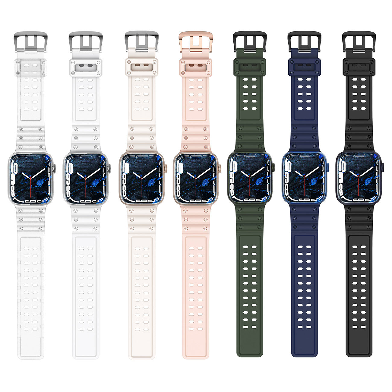 Strap Triple Protection dirželis Apple Watch 38 / 40 / 41 mm - baltas -- Apple Watch