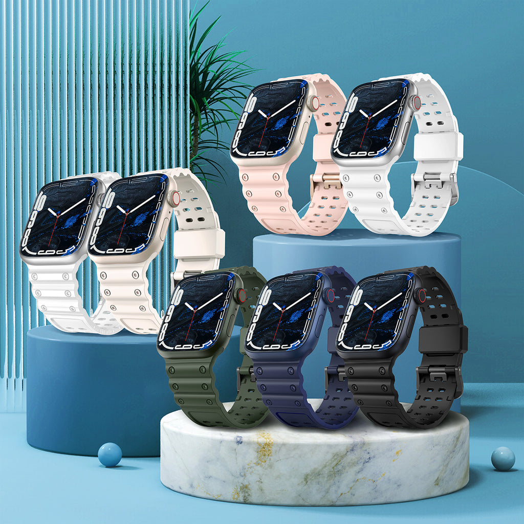 Strap Triple Protection dirželis Apple Watch 38 / 40 / 41 mm - skaidrus -- Apple Watch