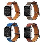 Strap Leather dirželis Apple Watch 38 / 40 / 41 mm - tamsiai rudas -- Apple Watch