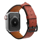 Strap Leather dirželis Apple Watch 38 / 40 / 41 mm - raudonas -- Apple Watch