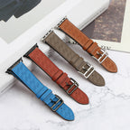Strap Leather dirželis Apple Watch 38 / 40 / 41 mm - raudonas -- Apple Watch