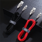 Joyroom Sharp Series S-M411 Laidas USB-A / Lightning 3A 1.2m su įkrovimo indikatoriumi - juodas