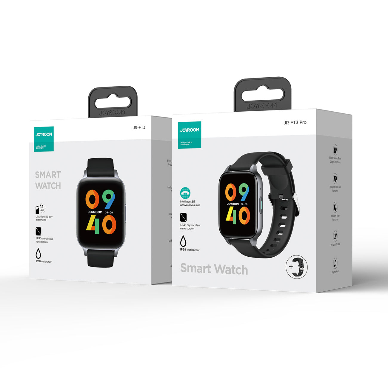 Joyroom Fit-Life JR-FT3 Pro išmanusis laikrodis su skambučių atsakymo funkcija / Bluetooth 5.1 / IP68 apsauga - pilkas --...
