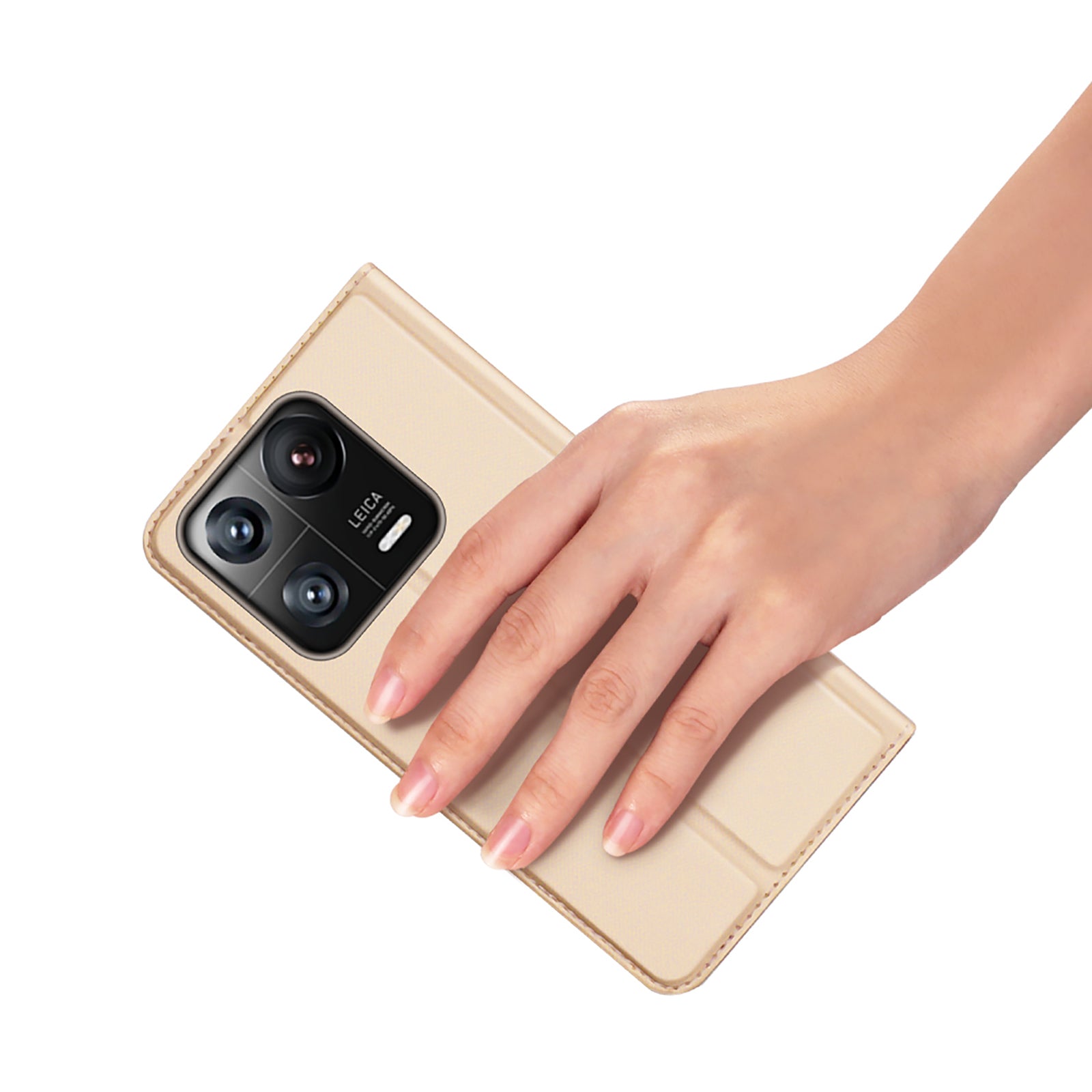 Dux Ducis Skin Pro dėklas Xiaomi 13 Pro – auksinis -- Xiaomi 13 Pro