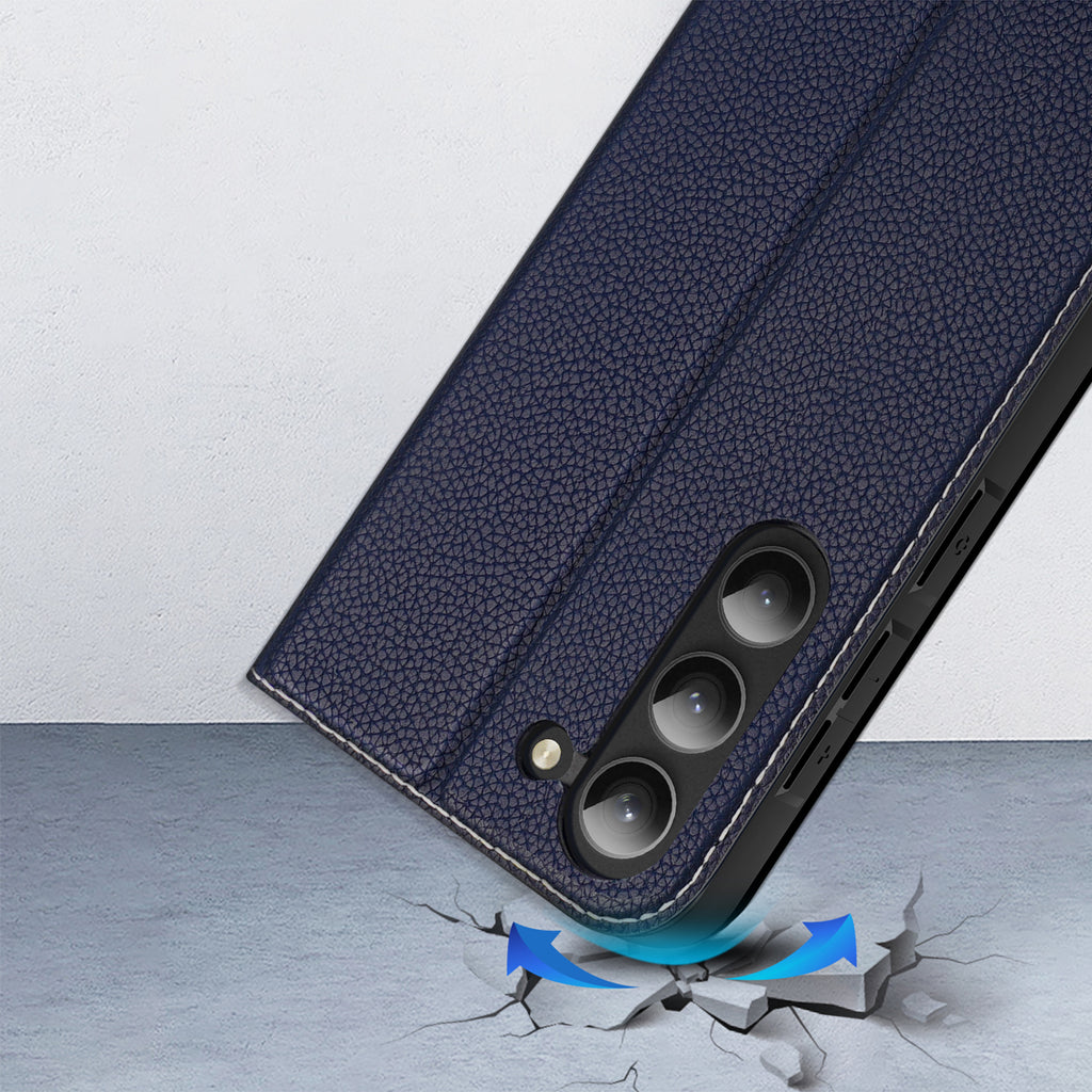 Dux Ducis Skin X2 atverčiamas dėklas Galaxy S23+ – mėlynas