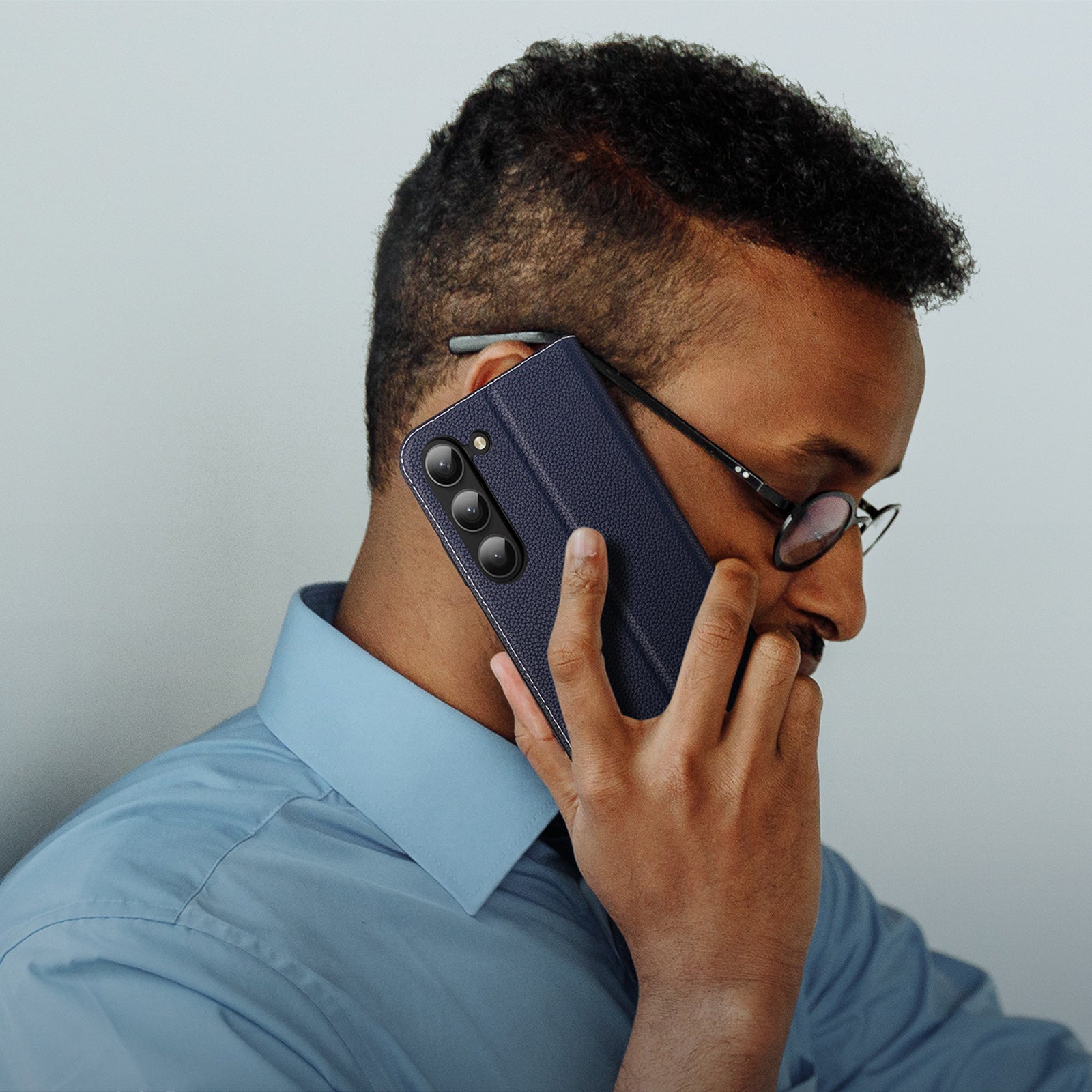 Dux Ducis Skin X2 atverčiamas dėklas Galaxy S23+ – mėlynas