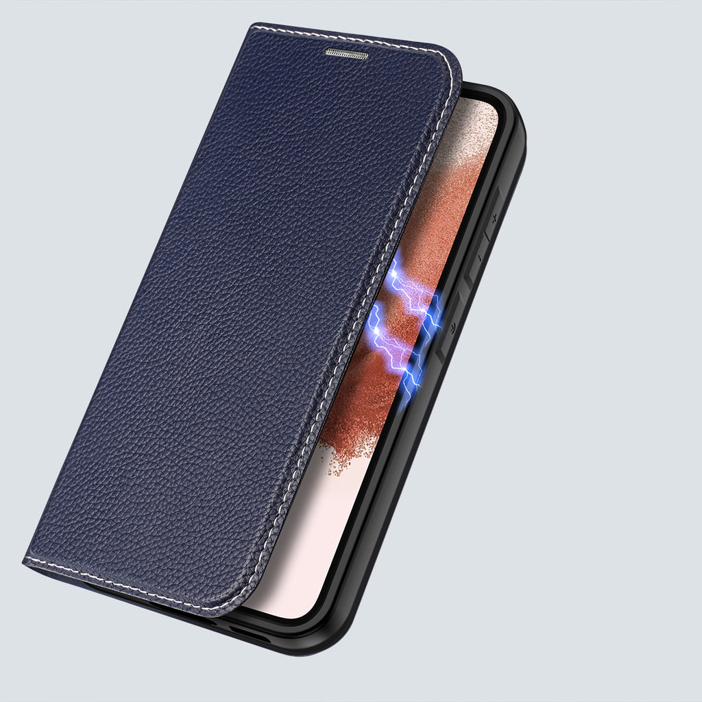 Dux Ducis Skin X2 atverčiamas dėklas Galaxy S23+ – mėlynas