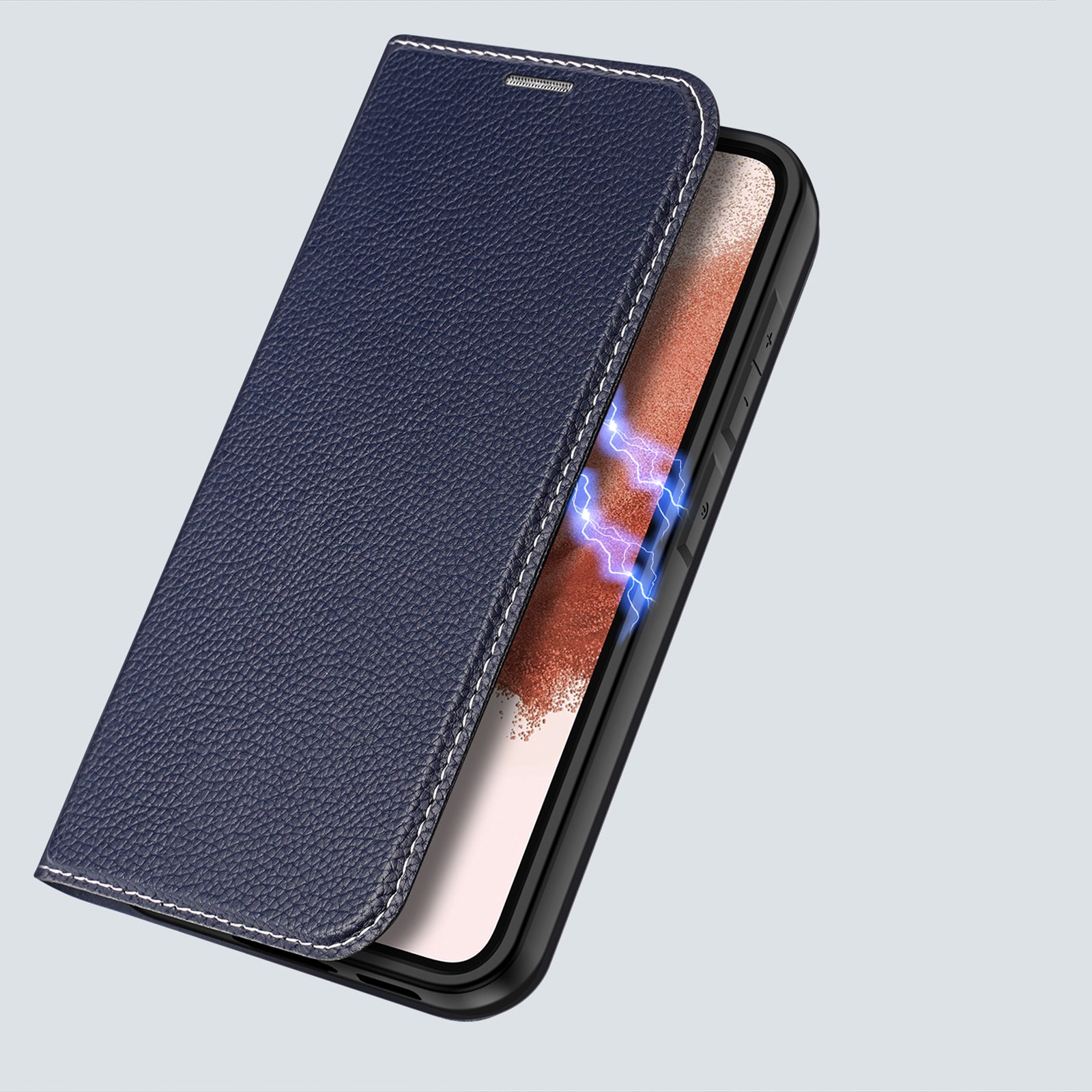 Dux Ducis Skin X2 atverčiamas dėklas Galaxy S23+ – mėlynas
