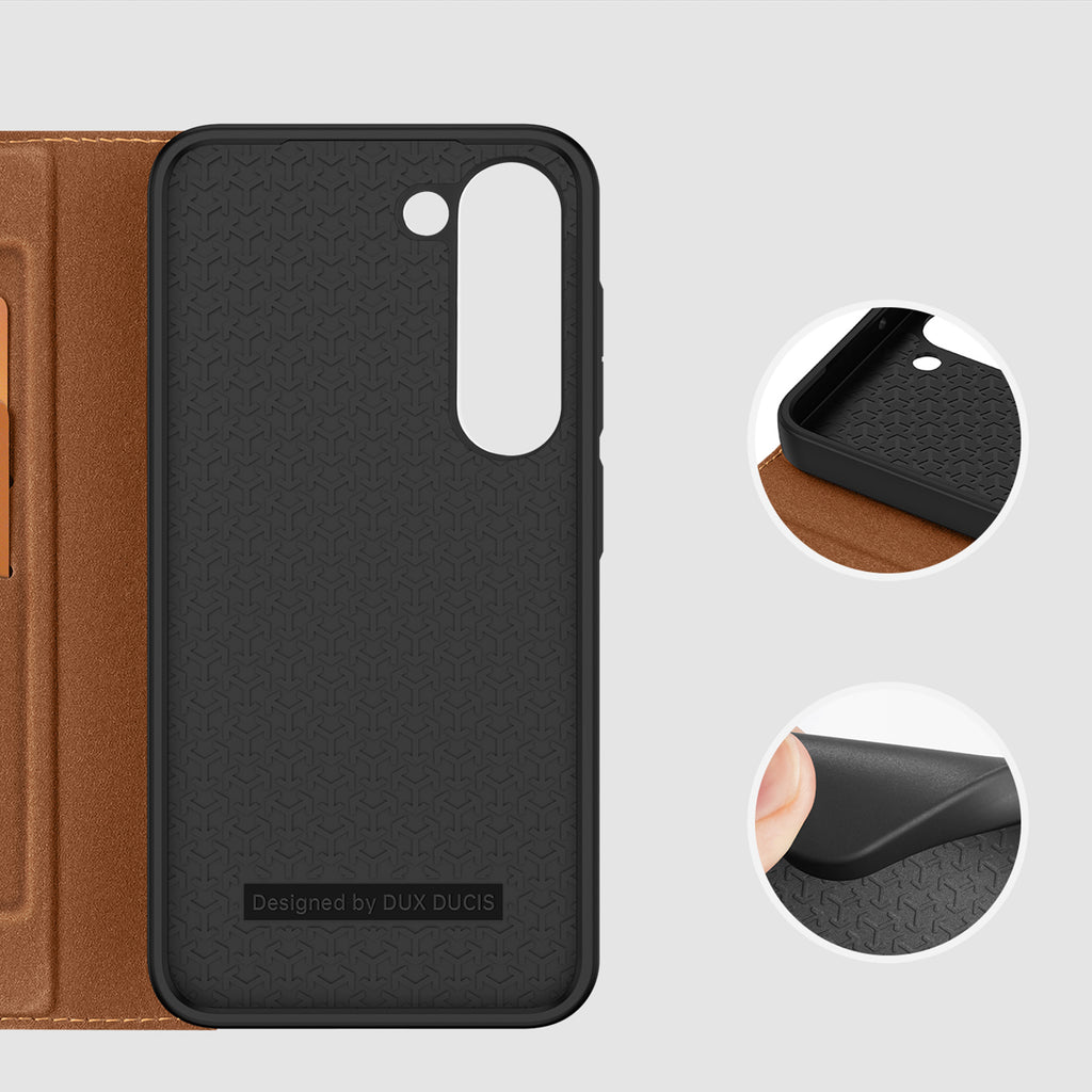Dux Ducis Skin X2 dėklas Galaxy S23+ – rudas
