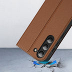 Dux Ducis Skin X2 dėklas Galaxy S23+ – rudas