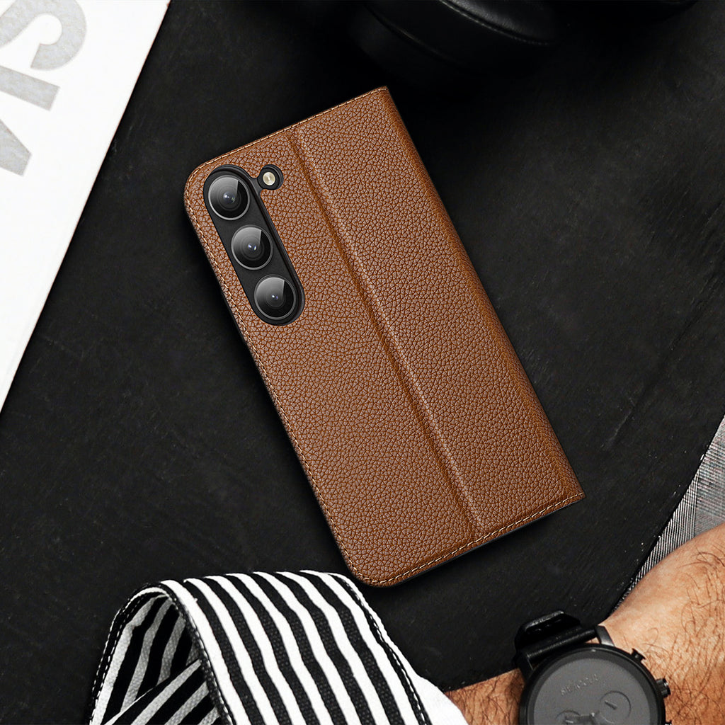 Dux Ducis Skin X2 dėklas Galaxy S23+ – rudas