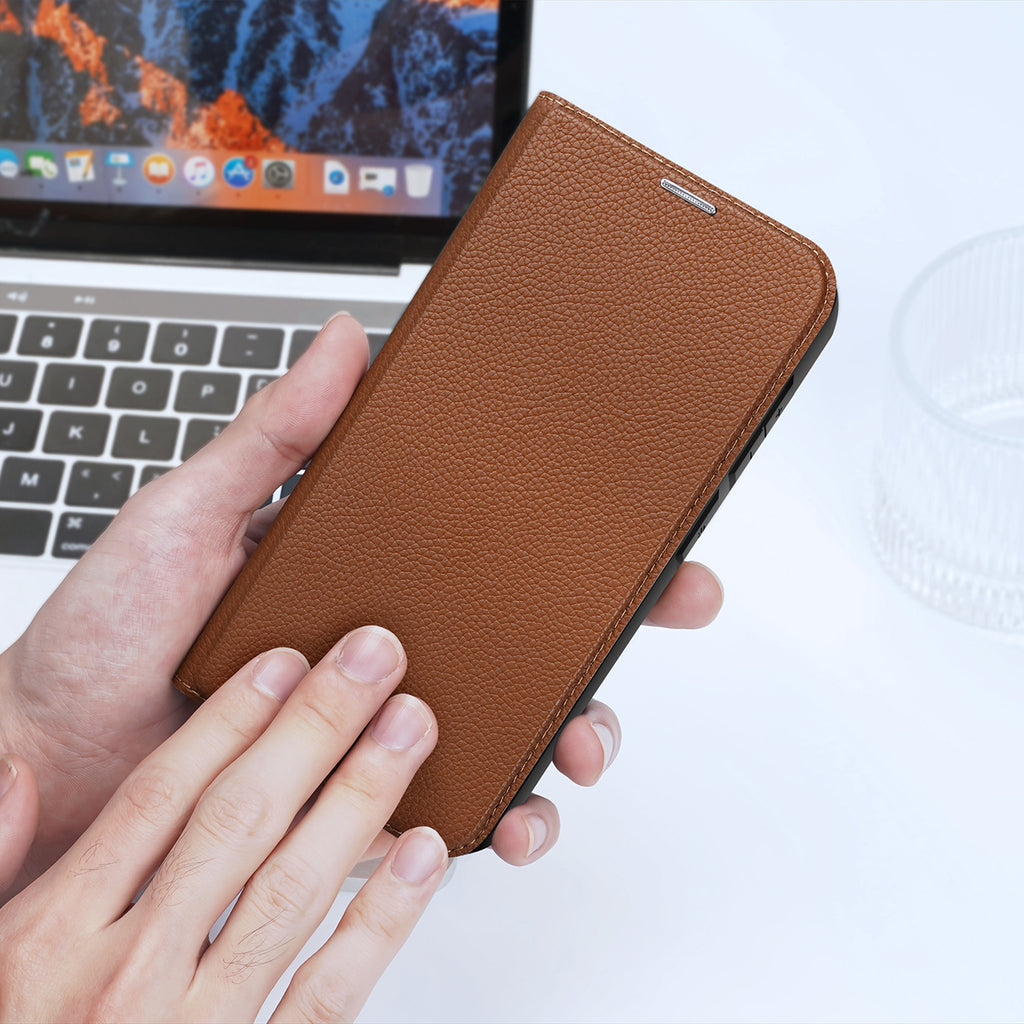Dux Ducis Skin X2 dėklas Galaxy S23+ – rudas