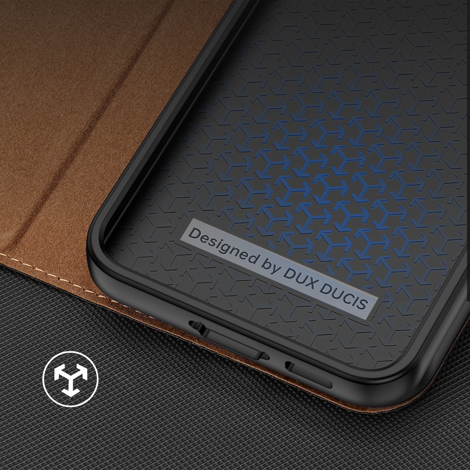 Dux Ducis Skin X2 dėklas Galaxy S23+ – rudas