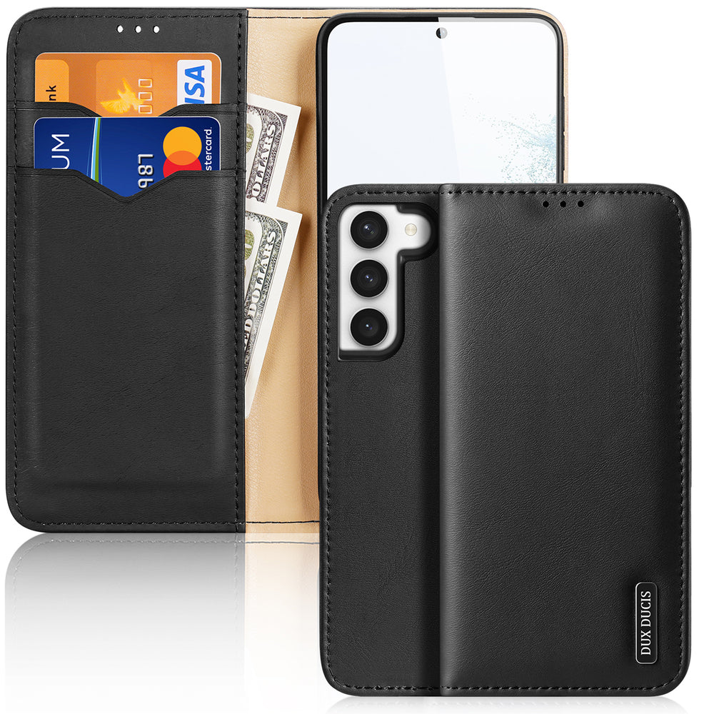 Dux Ducis Hivo odinis dėklas Samsung Galaxy S23+ – juodas, RFID -- Samsung Galaxy S23+