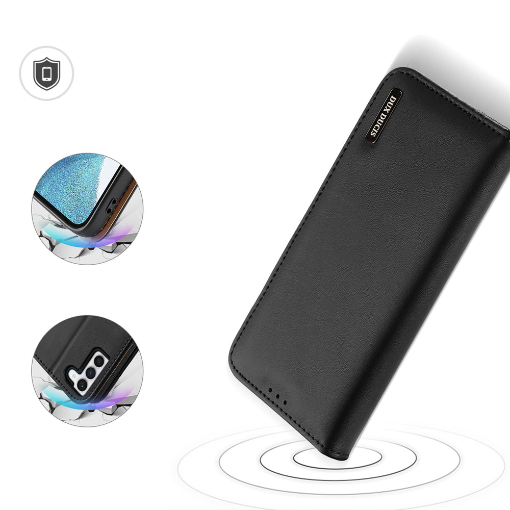 Dux Ducis Hivo odinis dėklas Samsung Galaxy S23+ – juodas, RFID -- Samsung Galaxy S23+