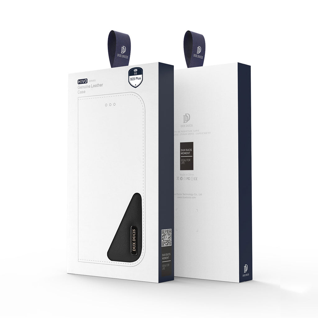 Dux Ducis Hivo atverčiamas dėklas Galaxy S23+ – raudonas