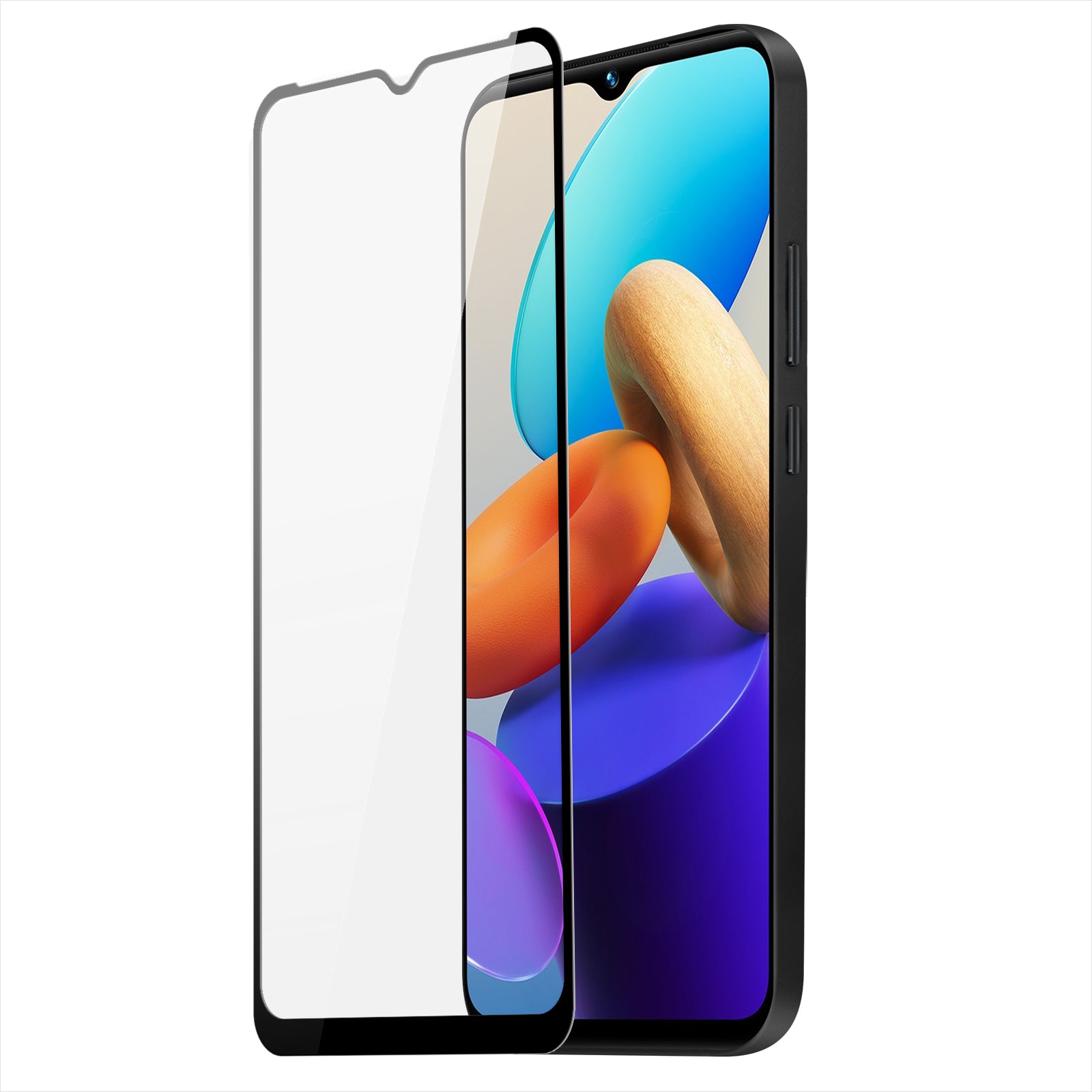 Dux Ducis 9D grūdintas stiklas Vivo Y35 / Vivo Y22 / Vivo Y22s 9H grūdintas stiklas su juodu rėmeliu -- Cell phone...