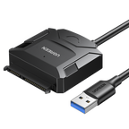 Ugreen 2.5'' / 3.5'' kietojo disko adapterio kabelis (USB-A 3.0 - SATA) juodas (CR108) -- Hard Drive Adapters