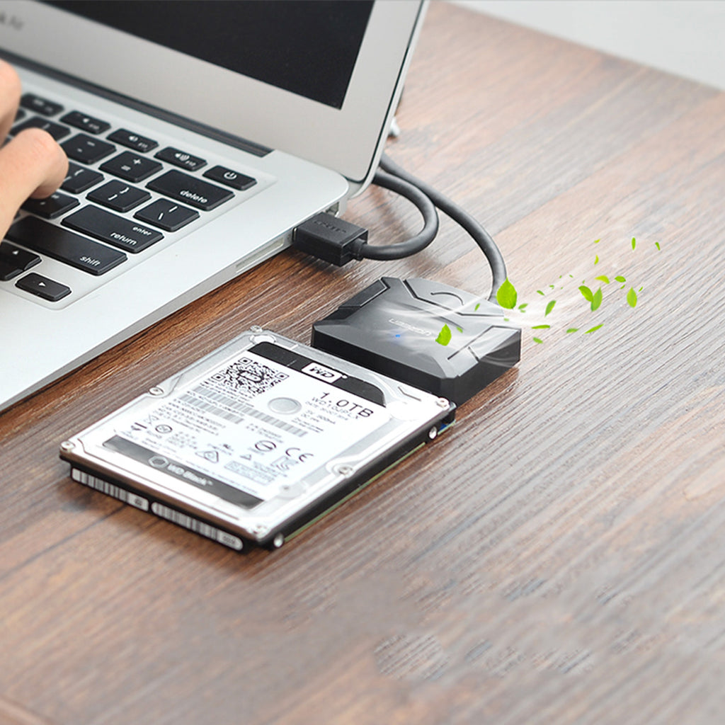 Ugreen 2.5'' / 3.5'' kietojo disko adapterio kabelis (USB-A 3.0 - SATA) juodas (CR108) -- Hard Drive Adapters