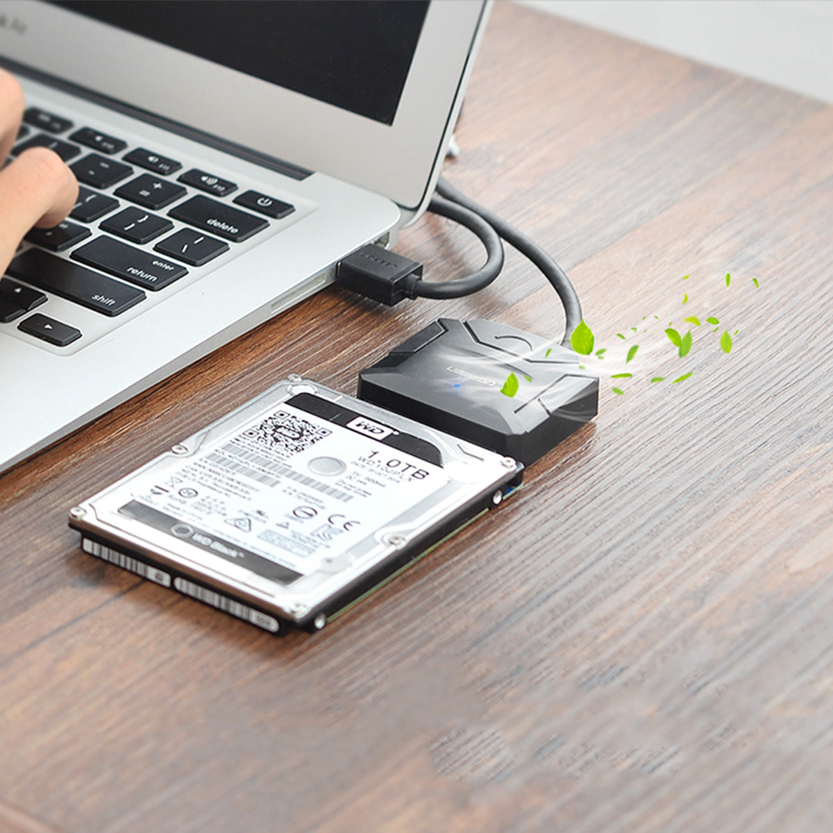 Ugreen 2.5'' / 3.5'' kietojo disko adapterio kabelis (USB-A 3.0 - SATA) juodas (CR108) -- Hard Drive Adapters
