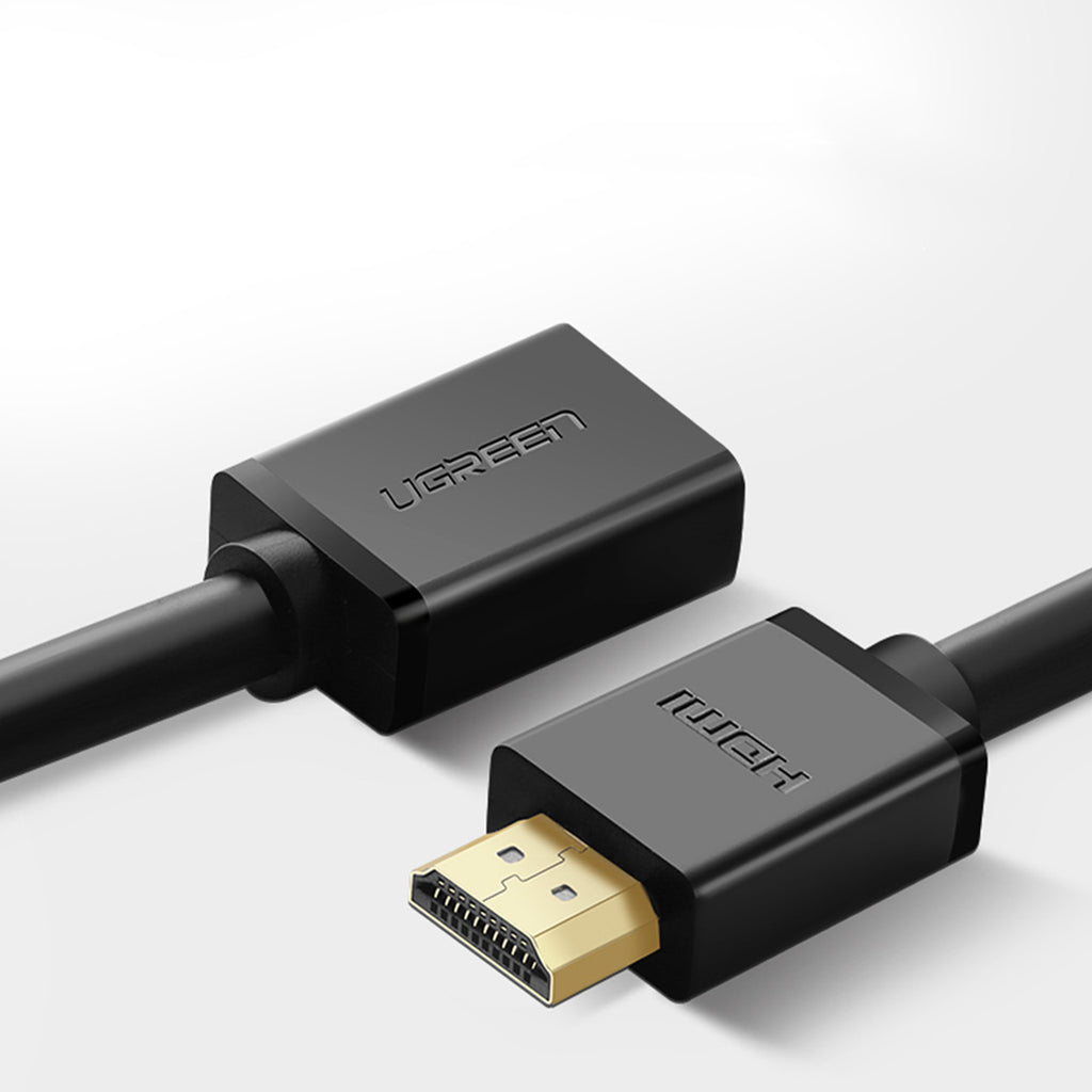Ugreen HD107 10141 HDMI (vyriškas) - HDMI (moteriškas) 4K kabelis 1m - juodas -- Video Cables