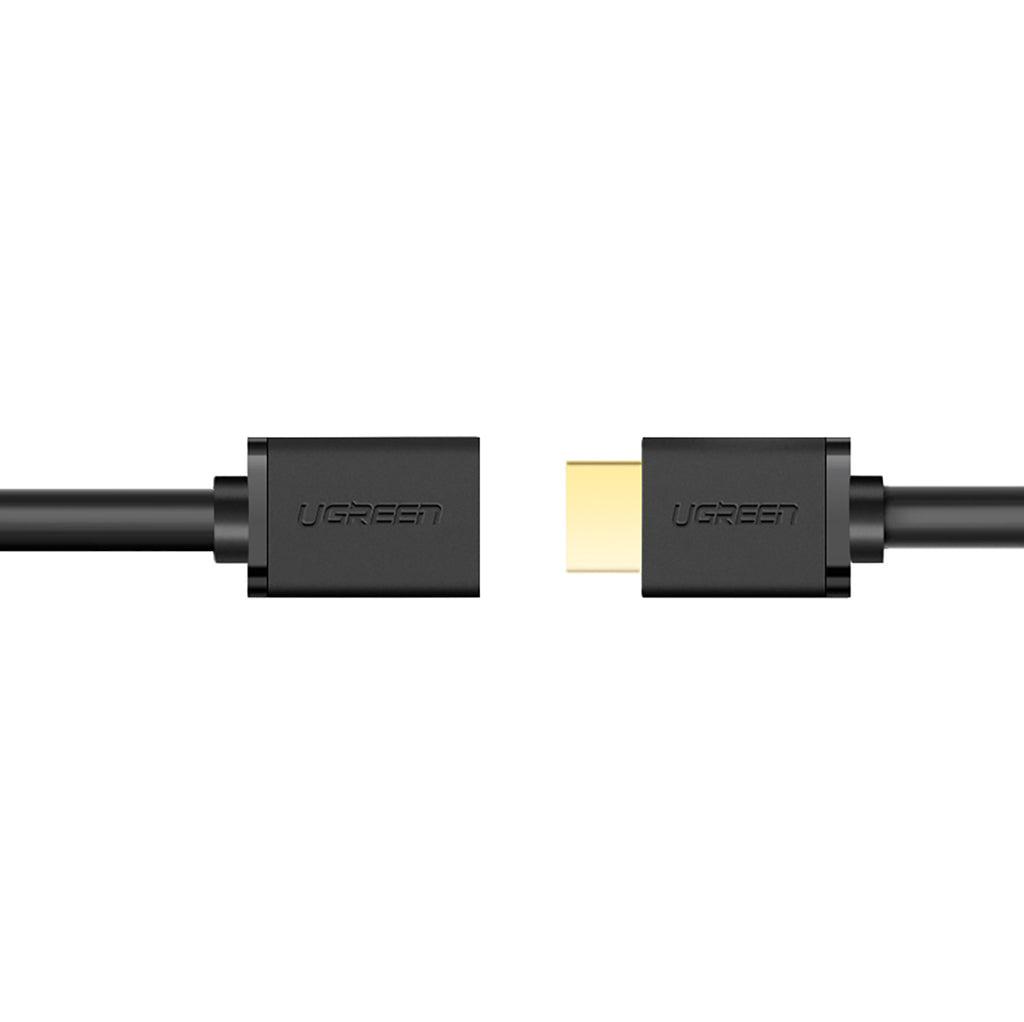 Ugreen HD107 10141 HDMI (vyriškas) - HDMI (moteriškas) 4K kabelis 1m - juodas -- Video Cables