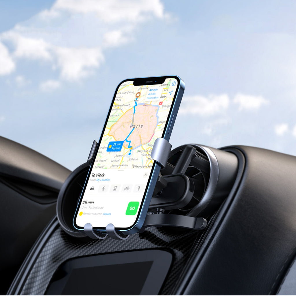 Automobilinis telefono laikiklis - Apvalus tinklelis Ugreen LP274 - Pilkas -- Cell phone holders