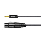 Ugreen garso kabelis 3.5mm mini jack (kištukas) - XLR (lizdas) 1m juodas (AV182) -- Audio Cables