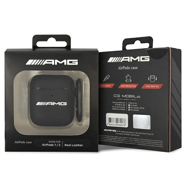 Mercedes-AMG odinis dėklas AirPods 1/2 – juodas