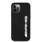 Mercedes-AMG silikoninis dėklas iPhone 12 Pro Max – juodas -- iPhone 12 Pro Max