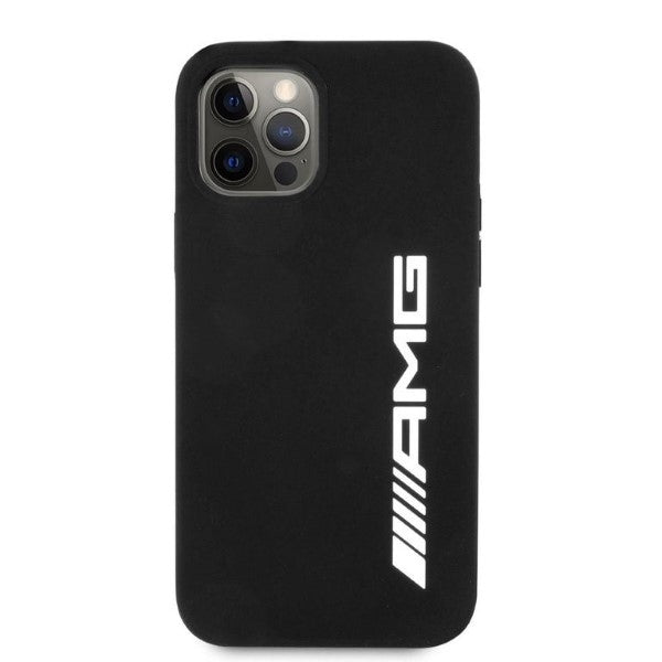 Mercedes-AMG silikoninis dėklas iPhone 12 Pro Max – juodas -- iPhone 12 Pro Max