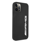 Mercedes-AMG silikoninis dėklas iPhone 12 Pro Max – juodas -- iPhone 12 Pro Max