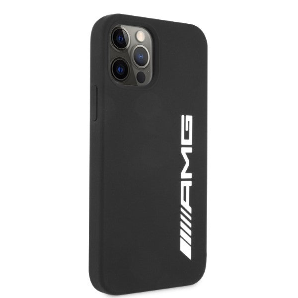 Mercedes-AMG silikoninis dėklas iPhone 12 Pro Max – juodas -- iPhone 12 Pro Max